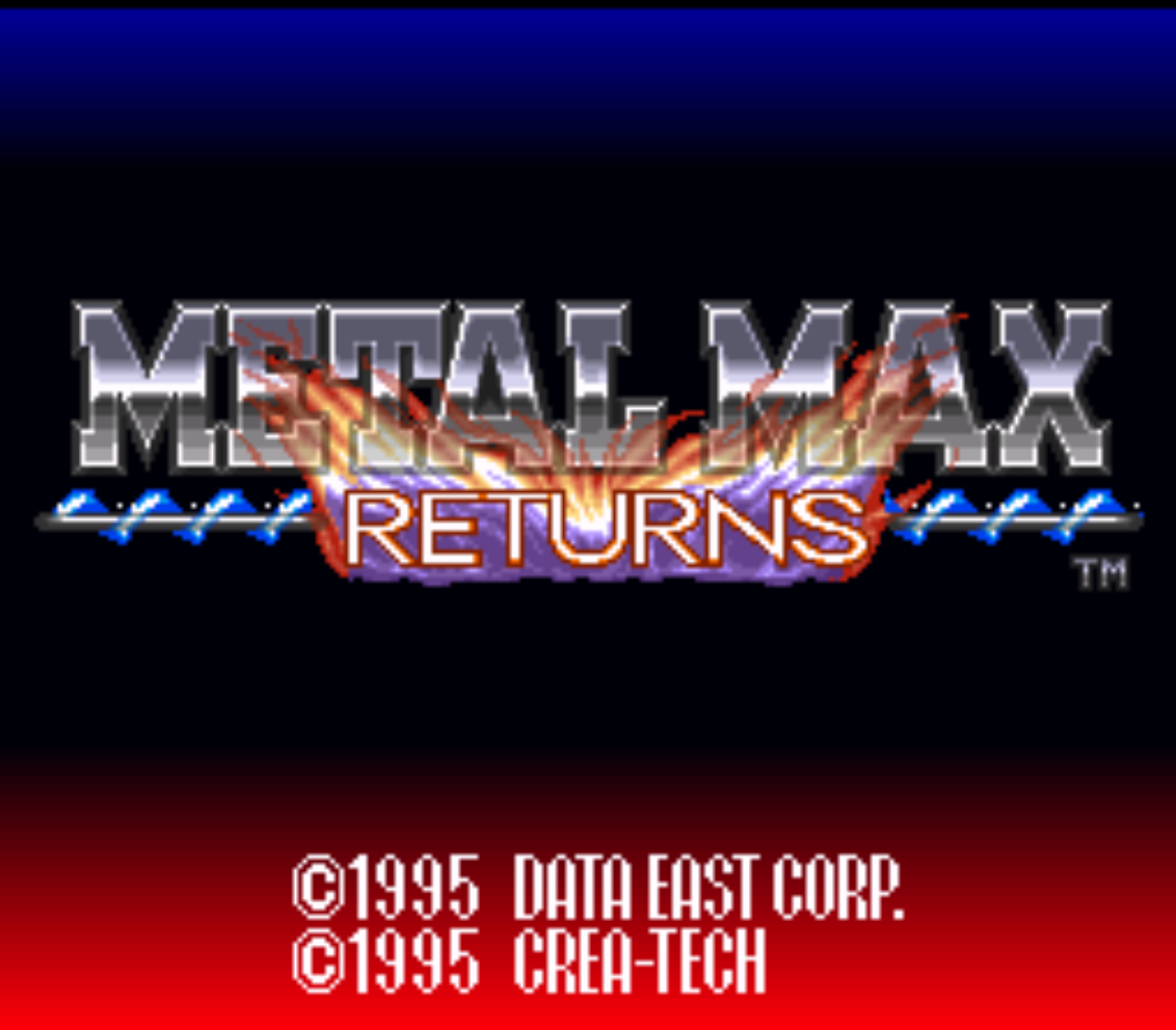 Metal Max Returns Title Screen